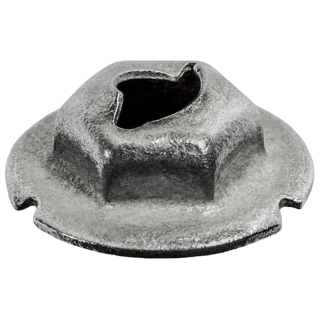 Auveco THREAD CUTTING NUT 5MM STUD SIZE - ZINC, 50PK 12116